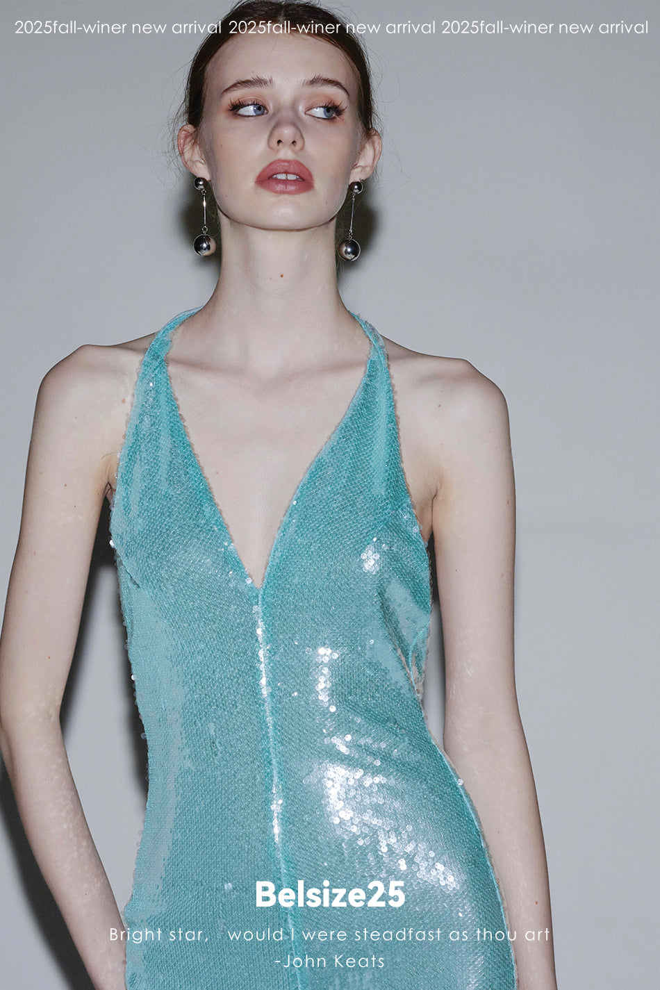 Mayfair Series 2 Sequin halter neck backless dress