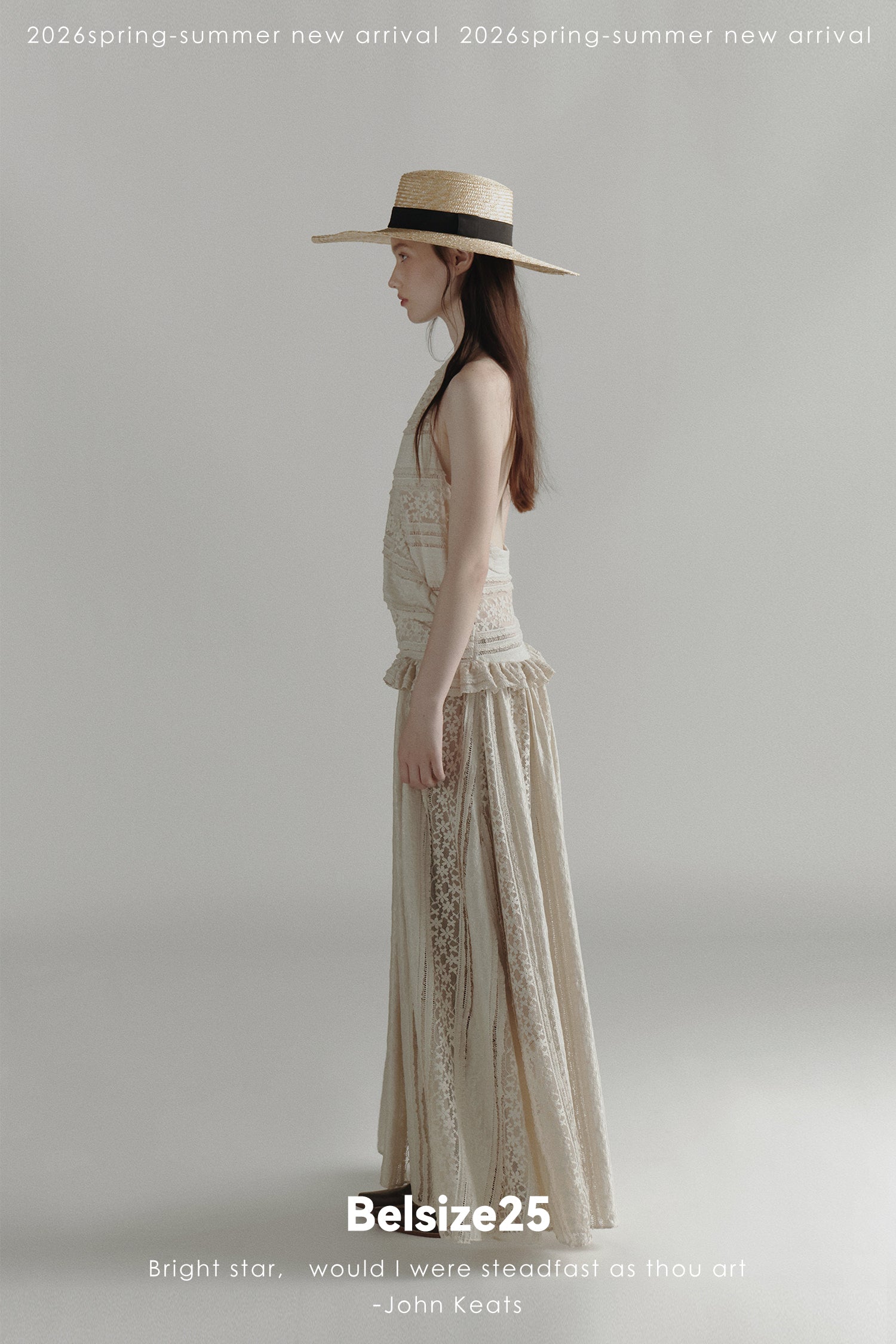 White Sails Lace Halter Maxi Dress