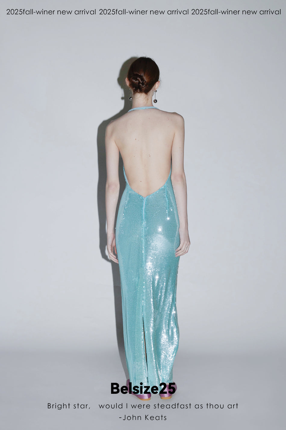 Mayfair Series 2 Sequin halter neck backless dress