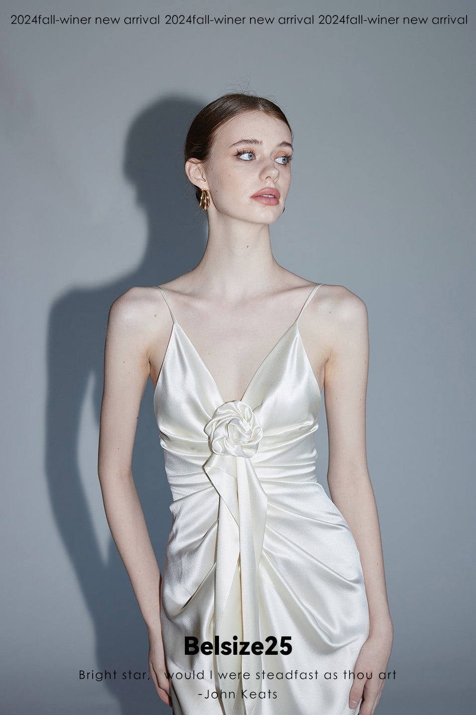 Rosa series—Base dress Acetate draped handmade rose dress