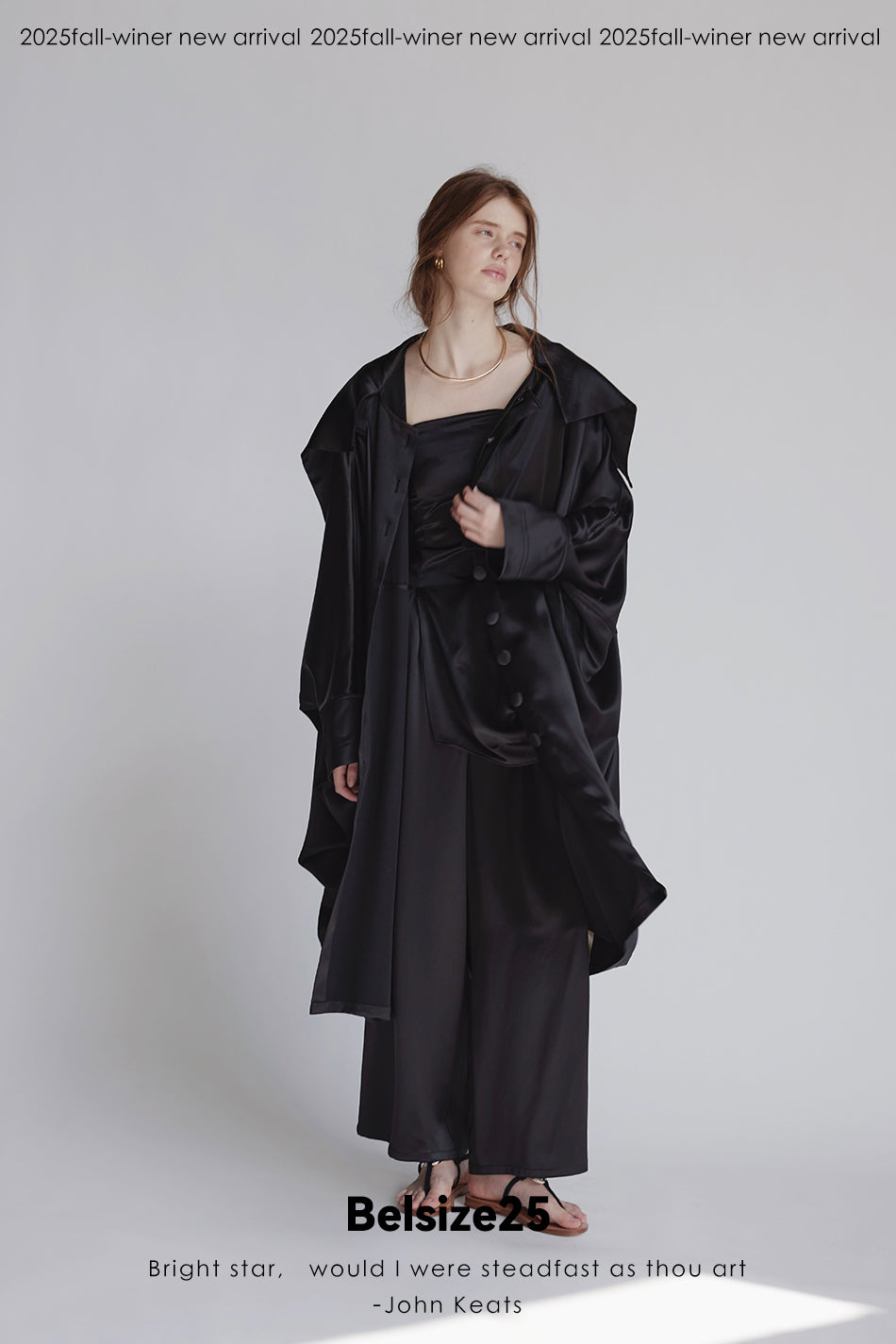 Silent Mode Series Acetic acid oversized liquid trench coat
