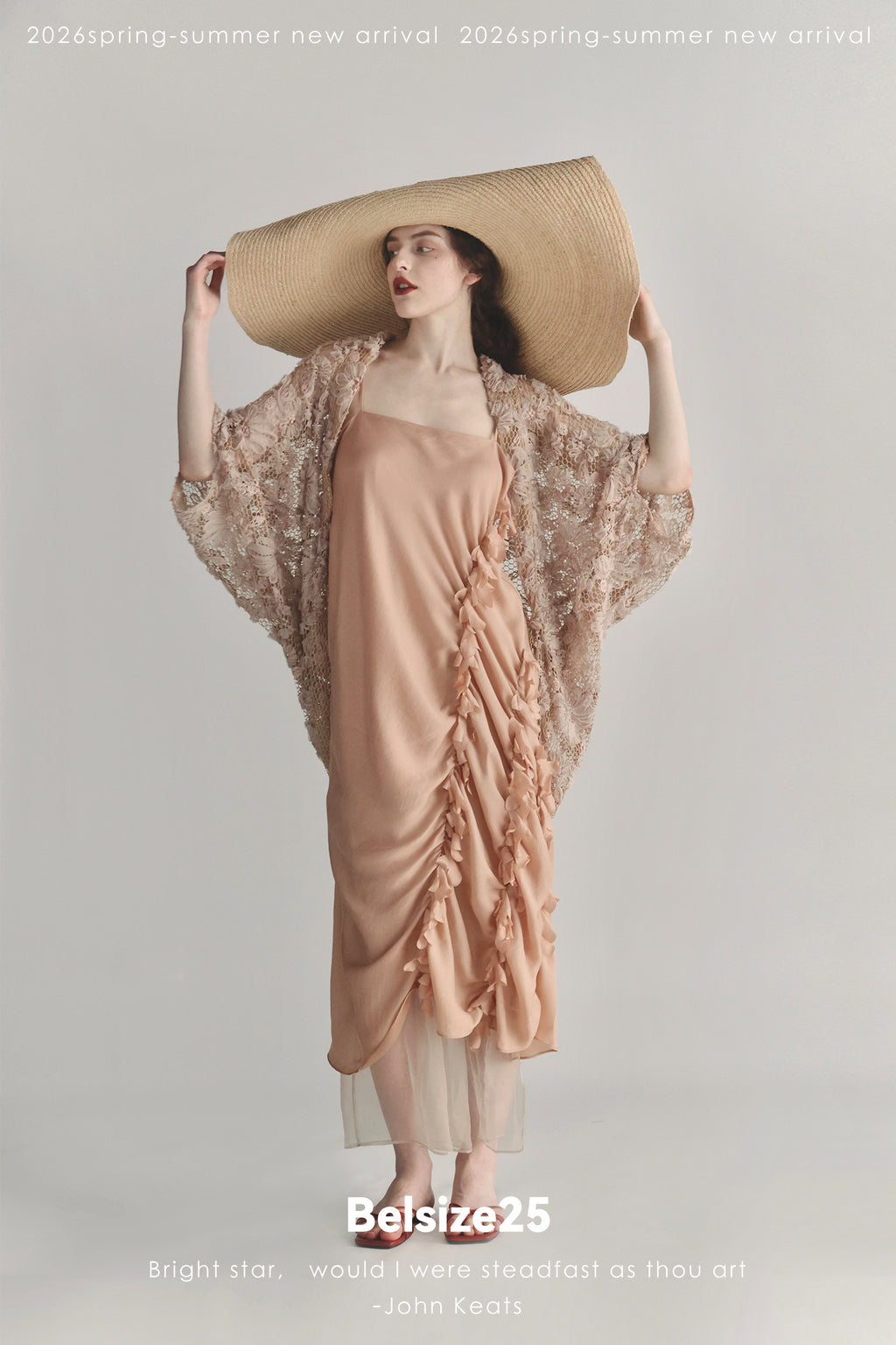 Blush 3D Floral Lace Open-Front Cardigan