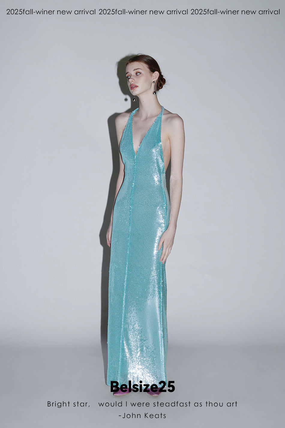 Mayfair Series 2 Sequin halter neck backless dress