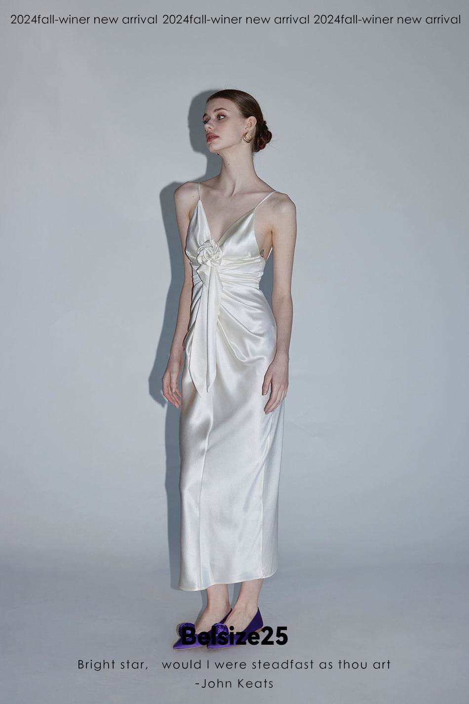 Rosa series—Base dress Acetate draped handmade rose dress