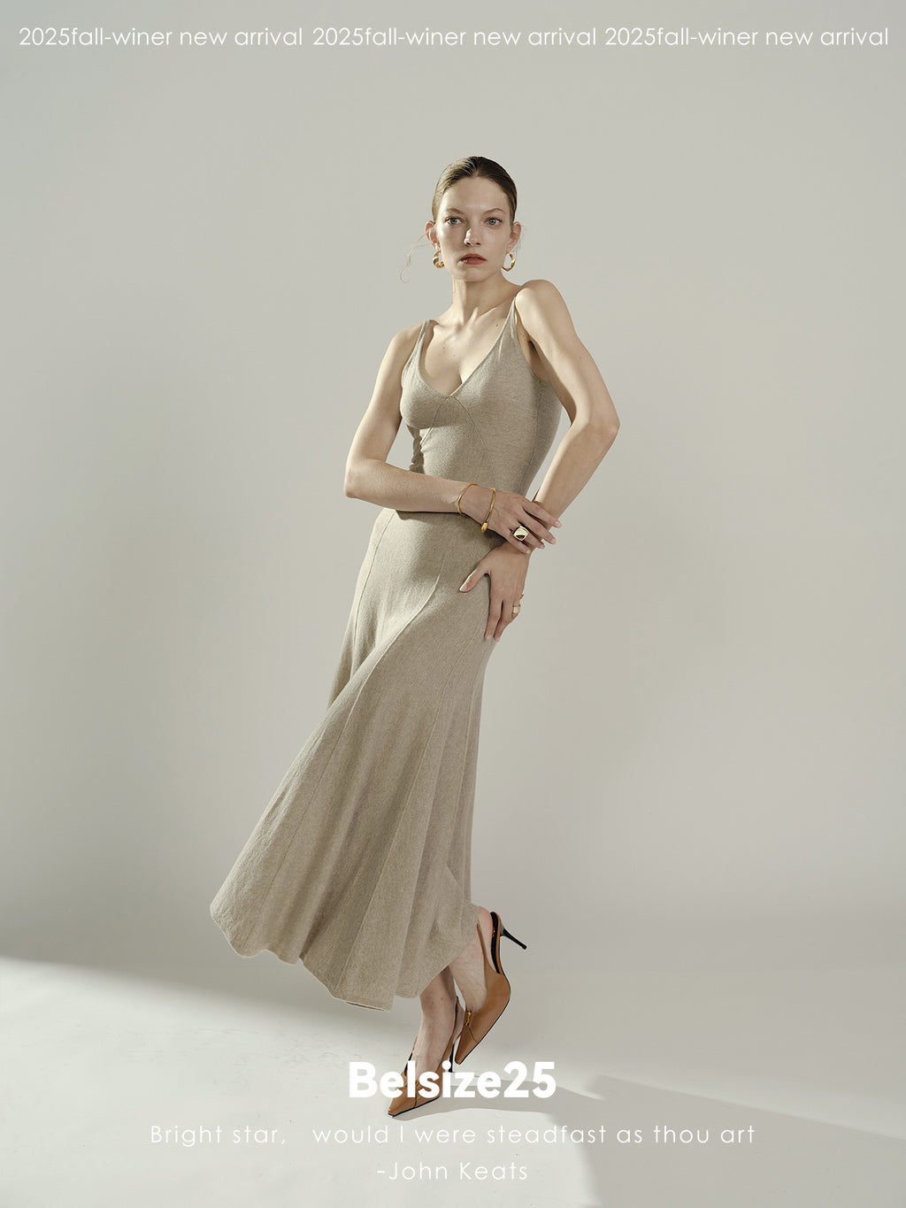 Winter Barlet Cashmere ballet tutu backless halter dress
