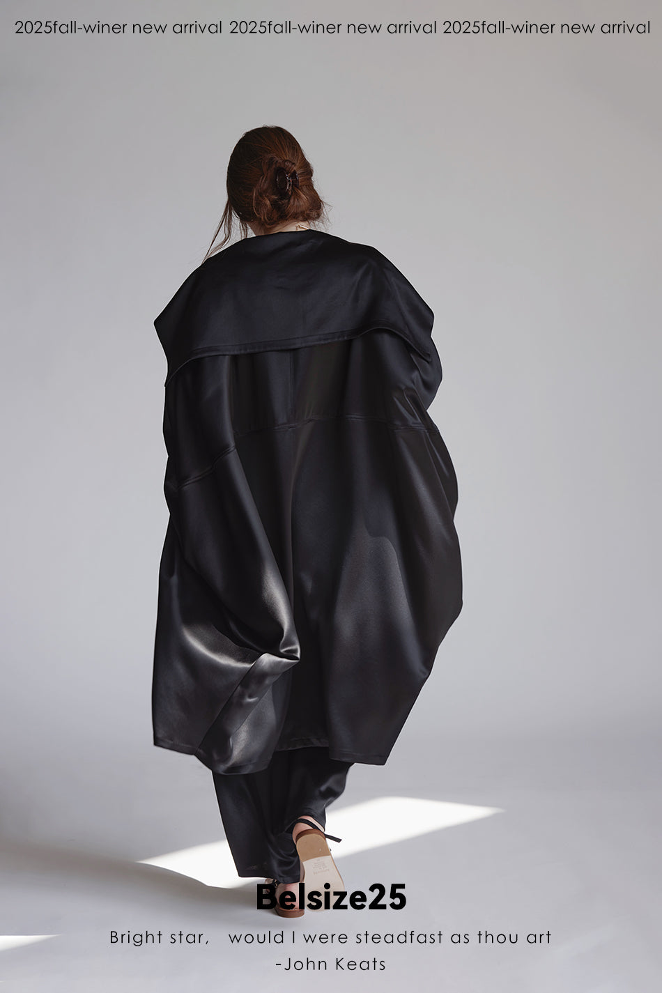 Silent Mode Series Acetic acid oversized liquid trench coat