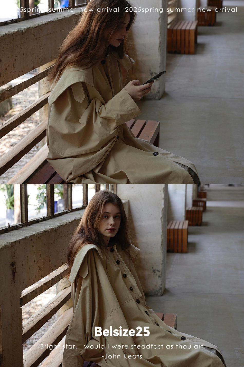 Wing coat Oversized, cocoon-shaped trench coat