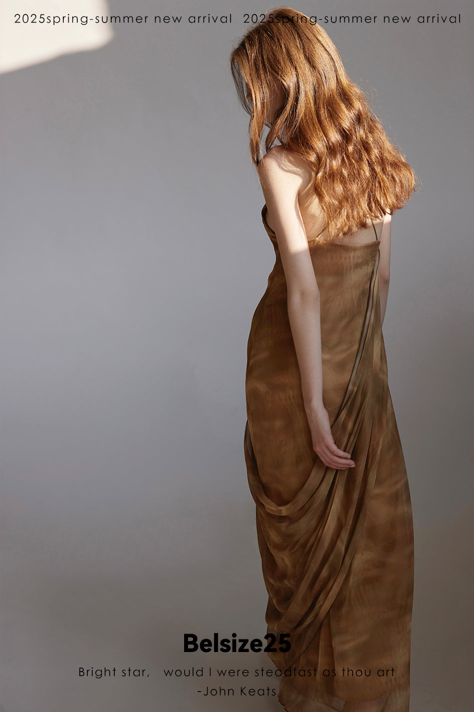 Lumen Printing Smoky Oud draped draped silk exclusive printed resort dress