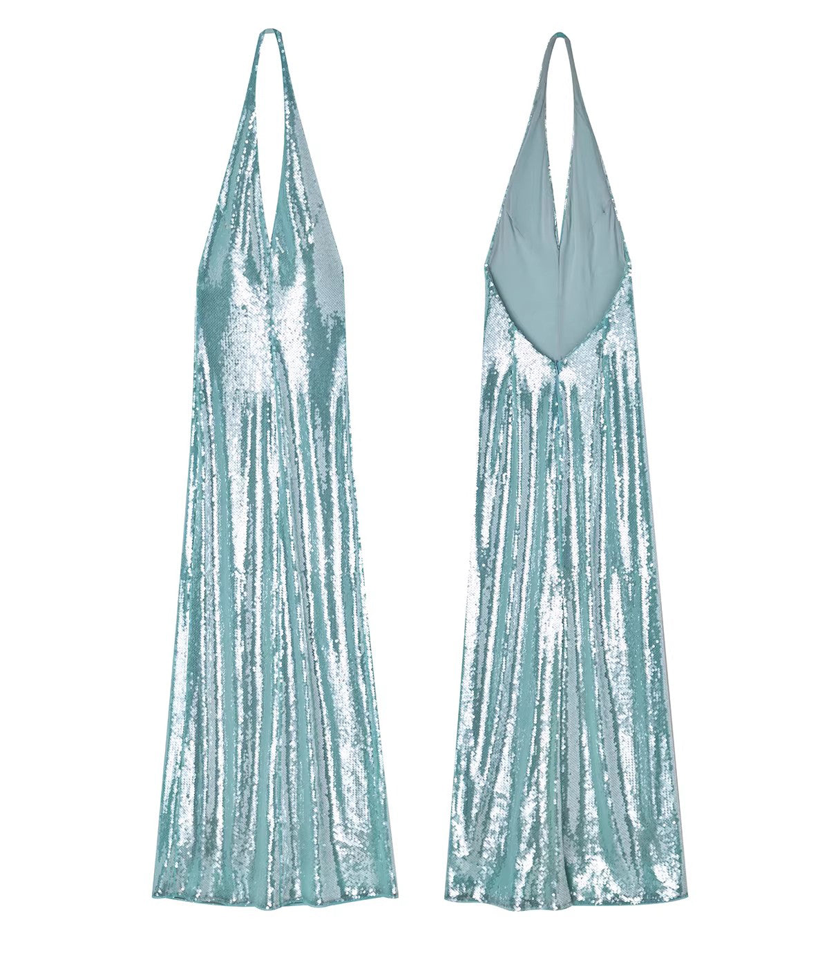 Mayfair Series 2 Sequin halter neck backless dress