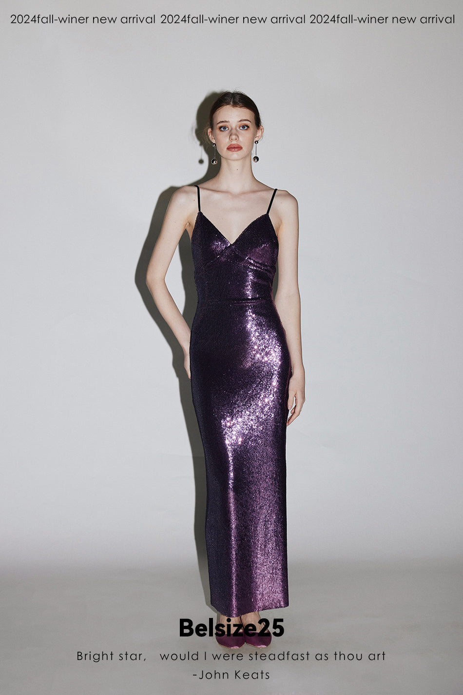 Mayfair series—Purple dress Heavy sequined purple dress