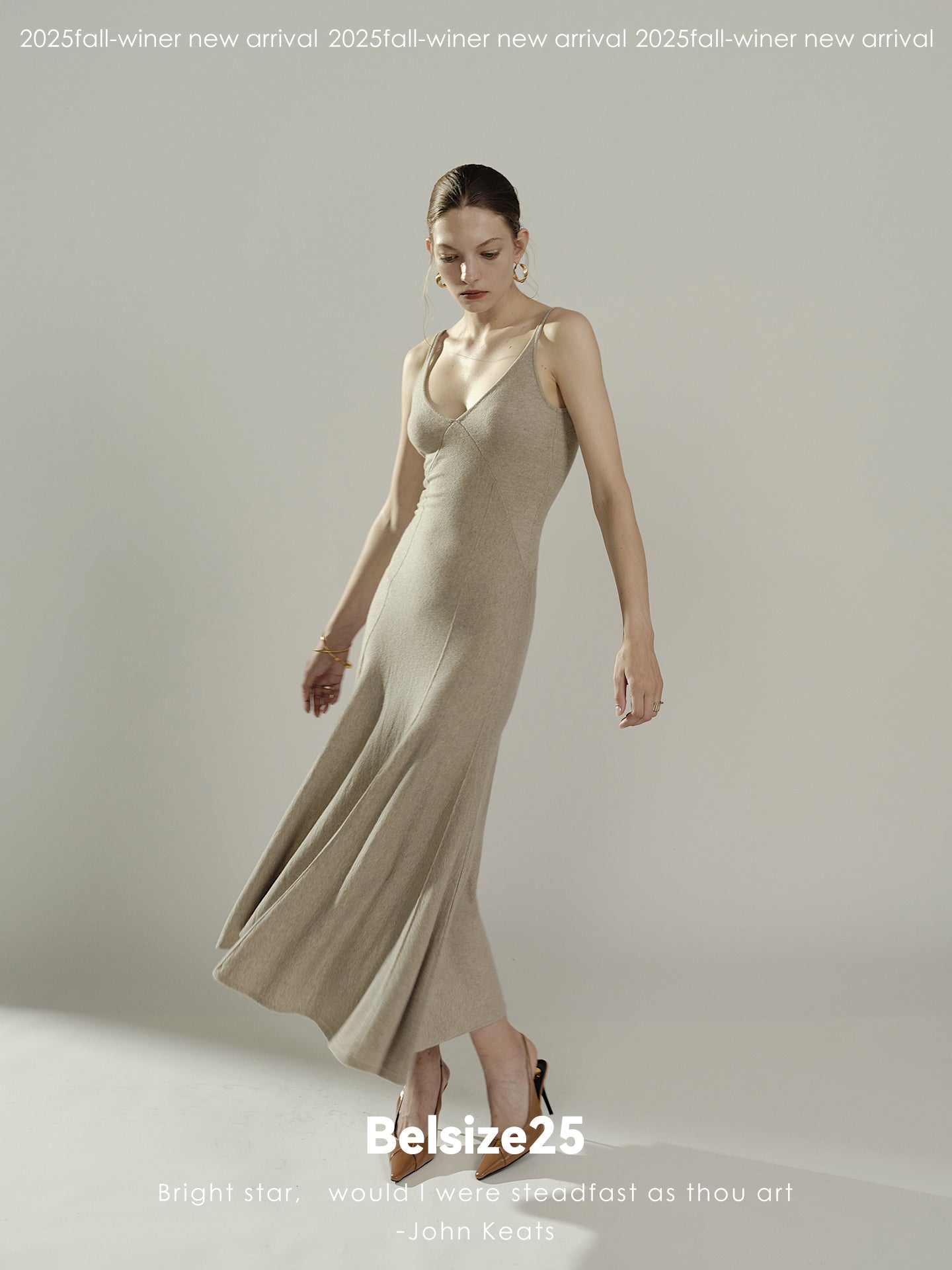 Winter Barlet Cashmere ballet tutu backless halter dress