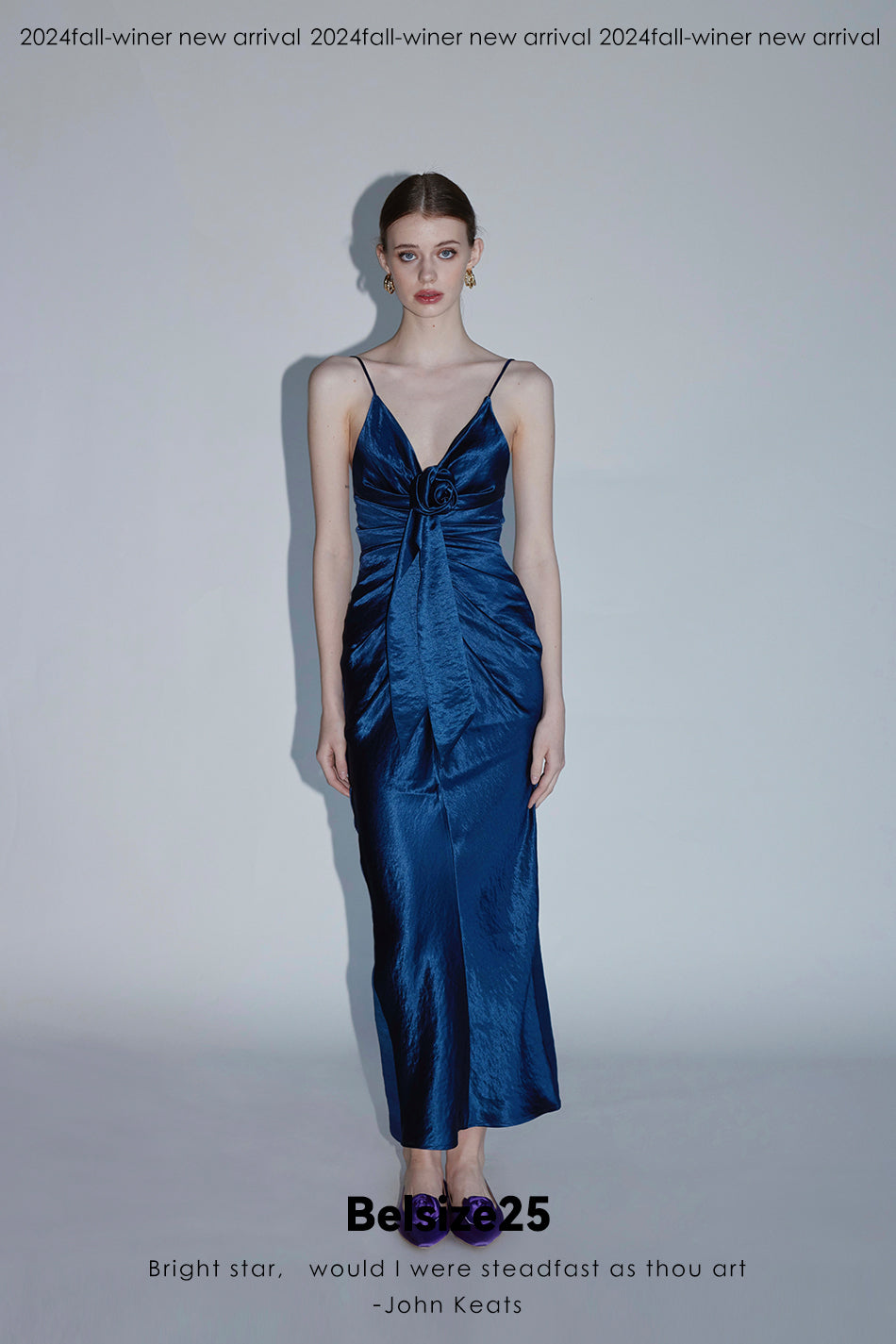 Rosa series—Base dress Acetate draped handmade rose dress