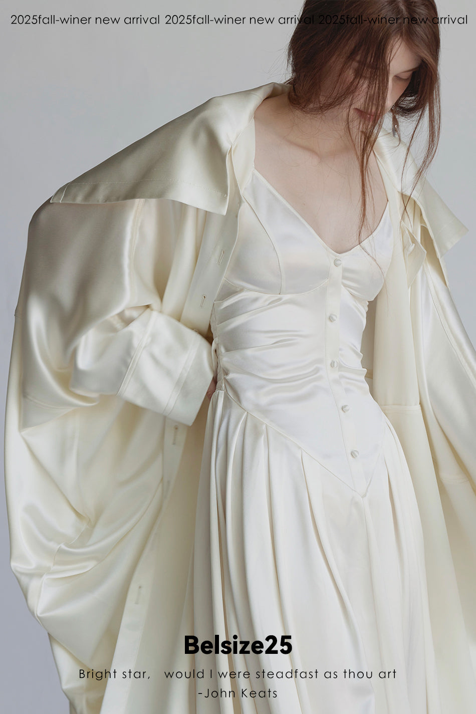 Silent Mode Series Acetic acid oversized liquid trench coat