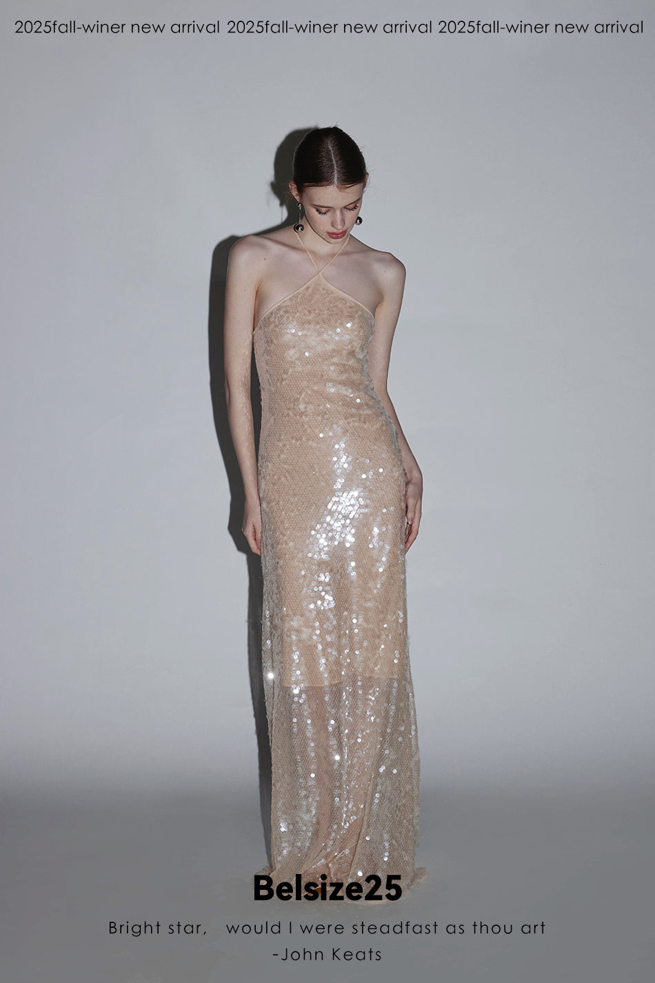 Mayfair Series 2 Sequined halter neck elegant gown