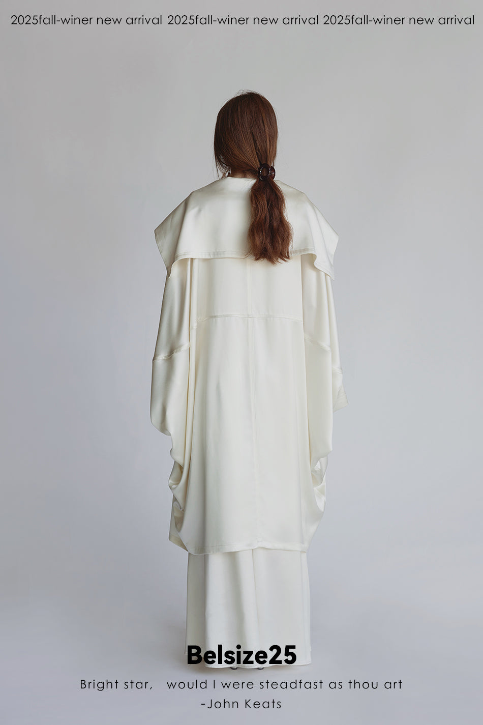 Silent Mode Series Acetic acid oversized liquid trench coat