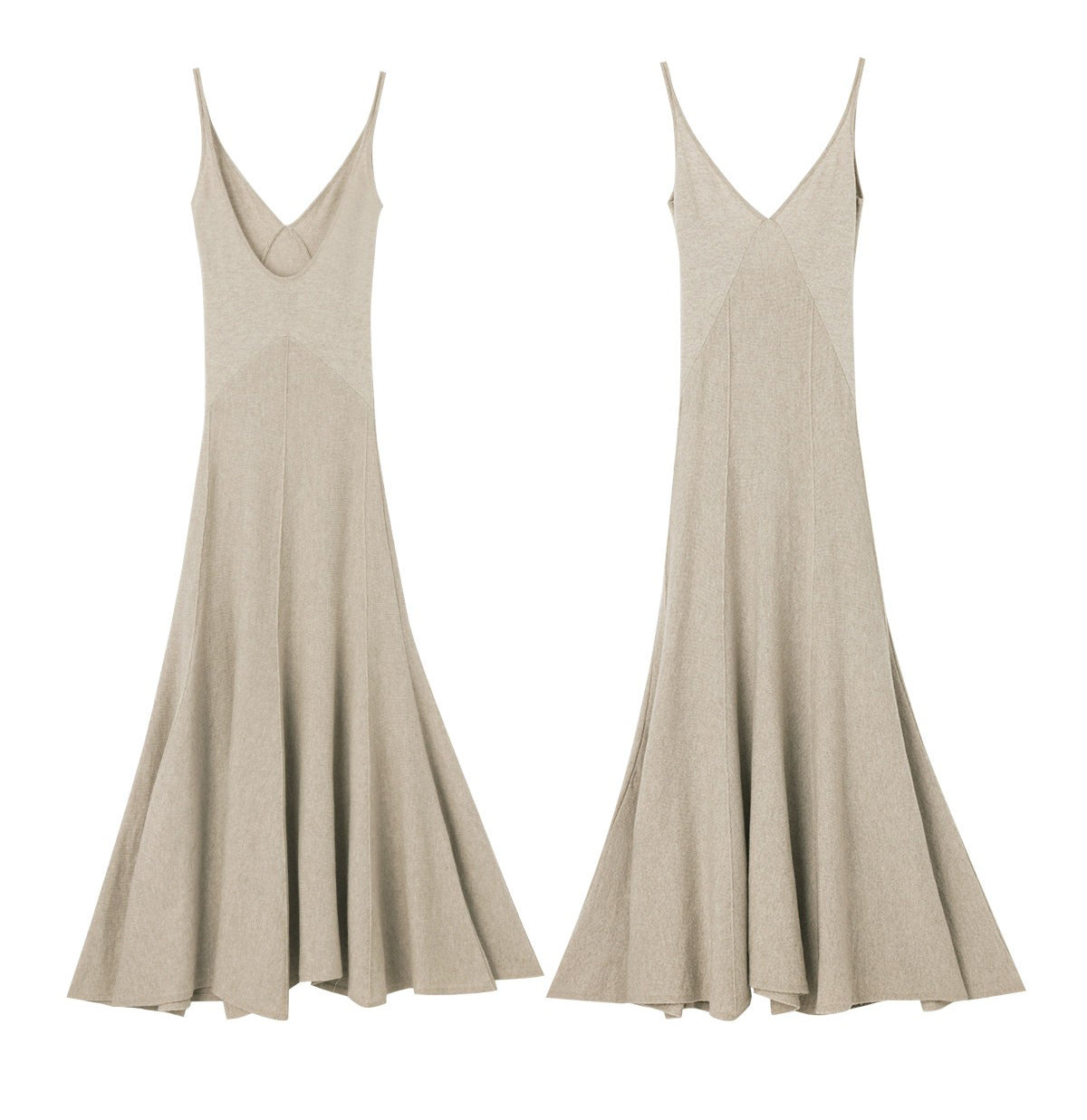 Winter Barlet Cashmere ballet tutu backless halter dress