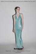 Mayfair Series 2 Sequin halter neck backless dress