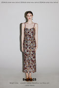 Mayfair series—Garden dress Heavy sequined halter evening gown