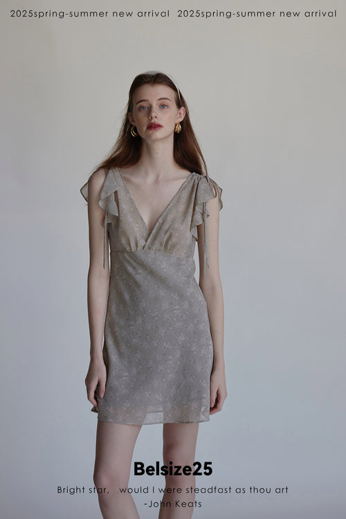 Belsize25 Butterfly dress Butterfly Sleeve Rayon Bias Dress