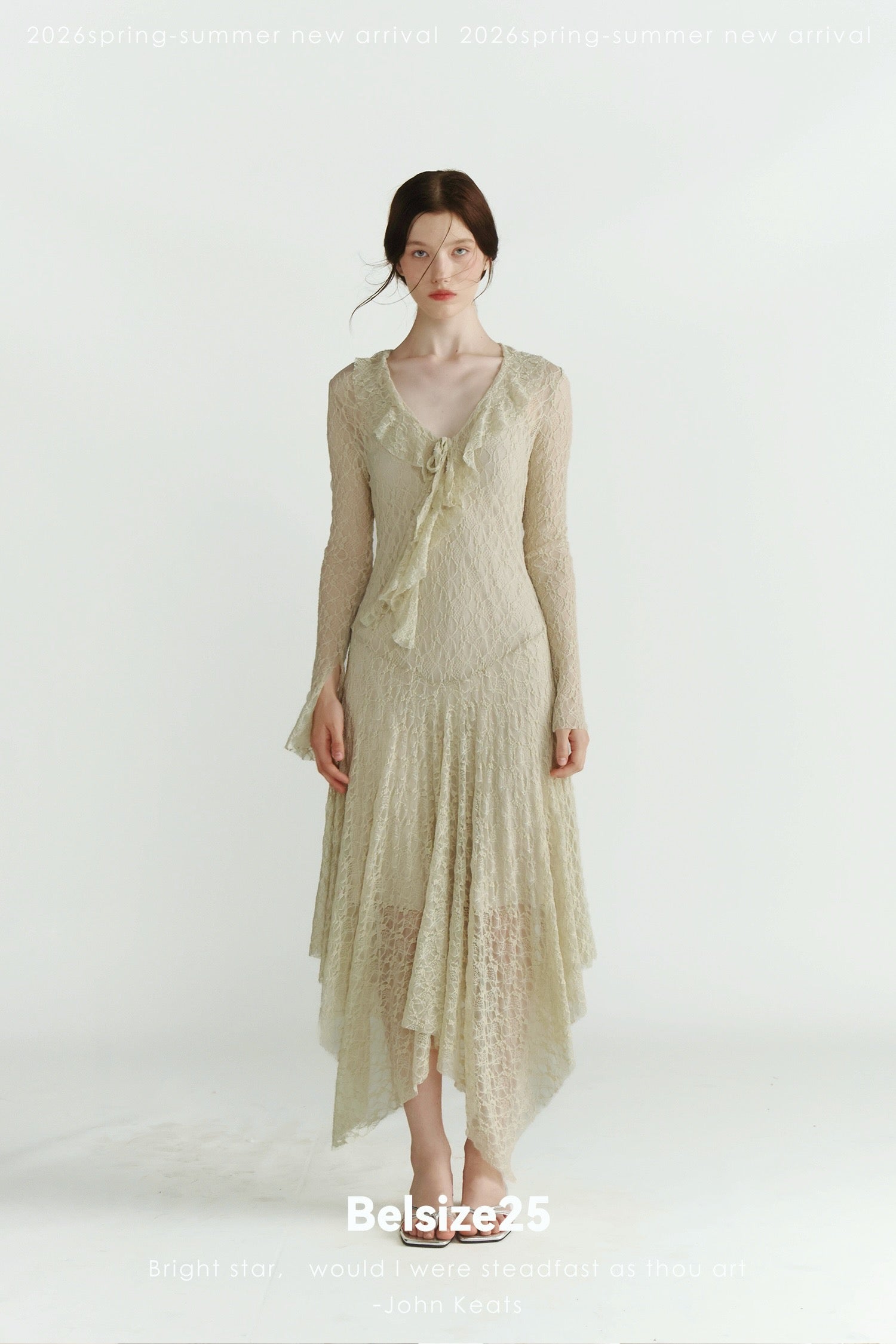 French-Inspired Stretch Lace Low Waist Slip Dress