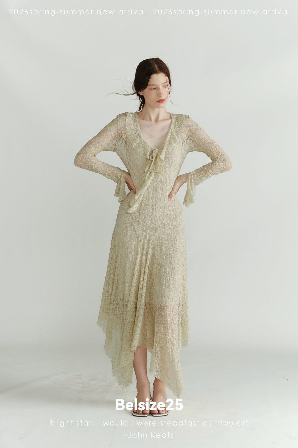 French-Inspired Stretch Lace Low Waist Slip Dress