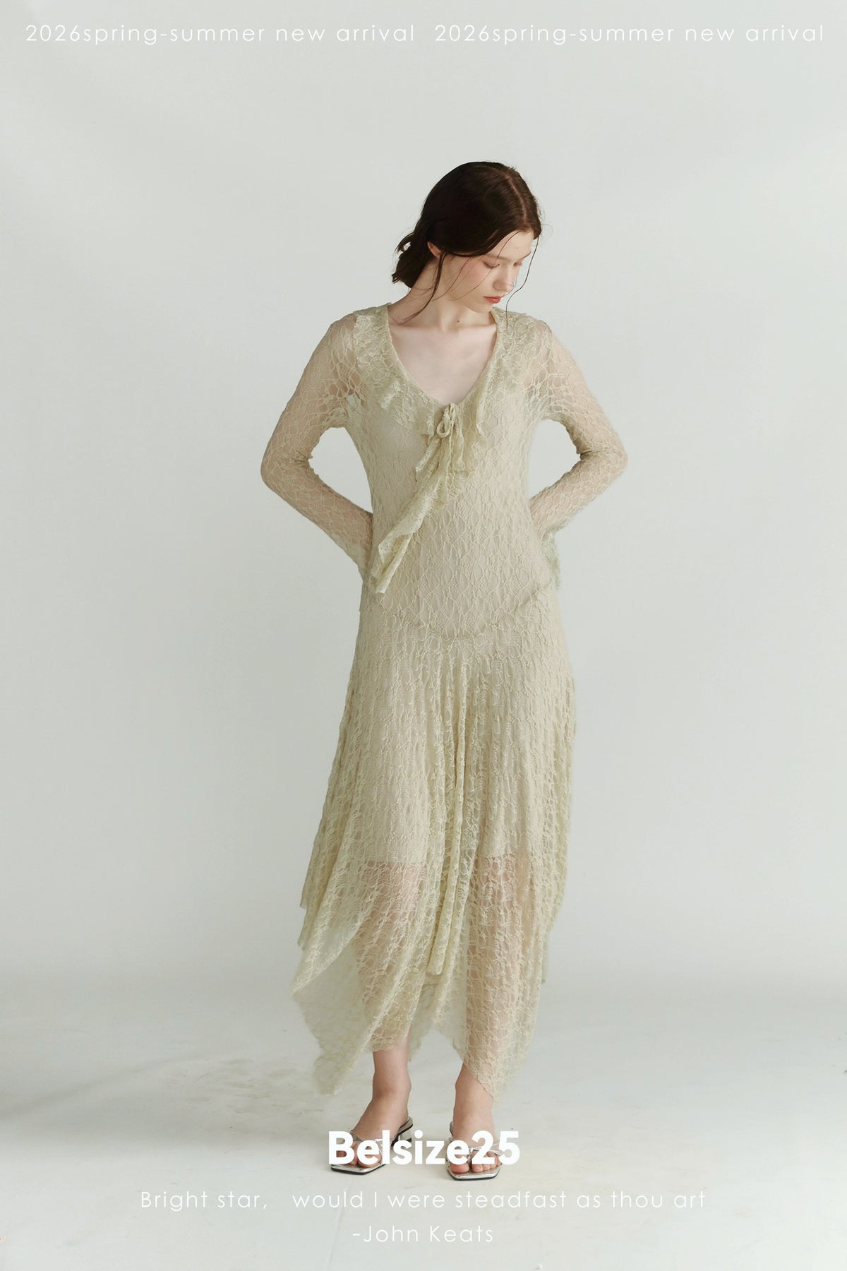 French-Inspired Stretch Lace Low Waist Slip Dress