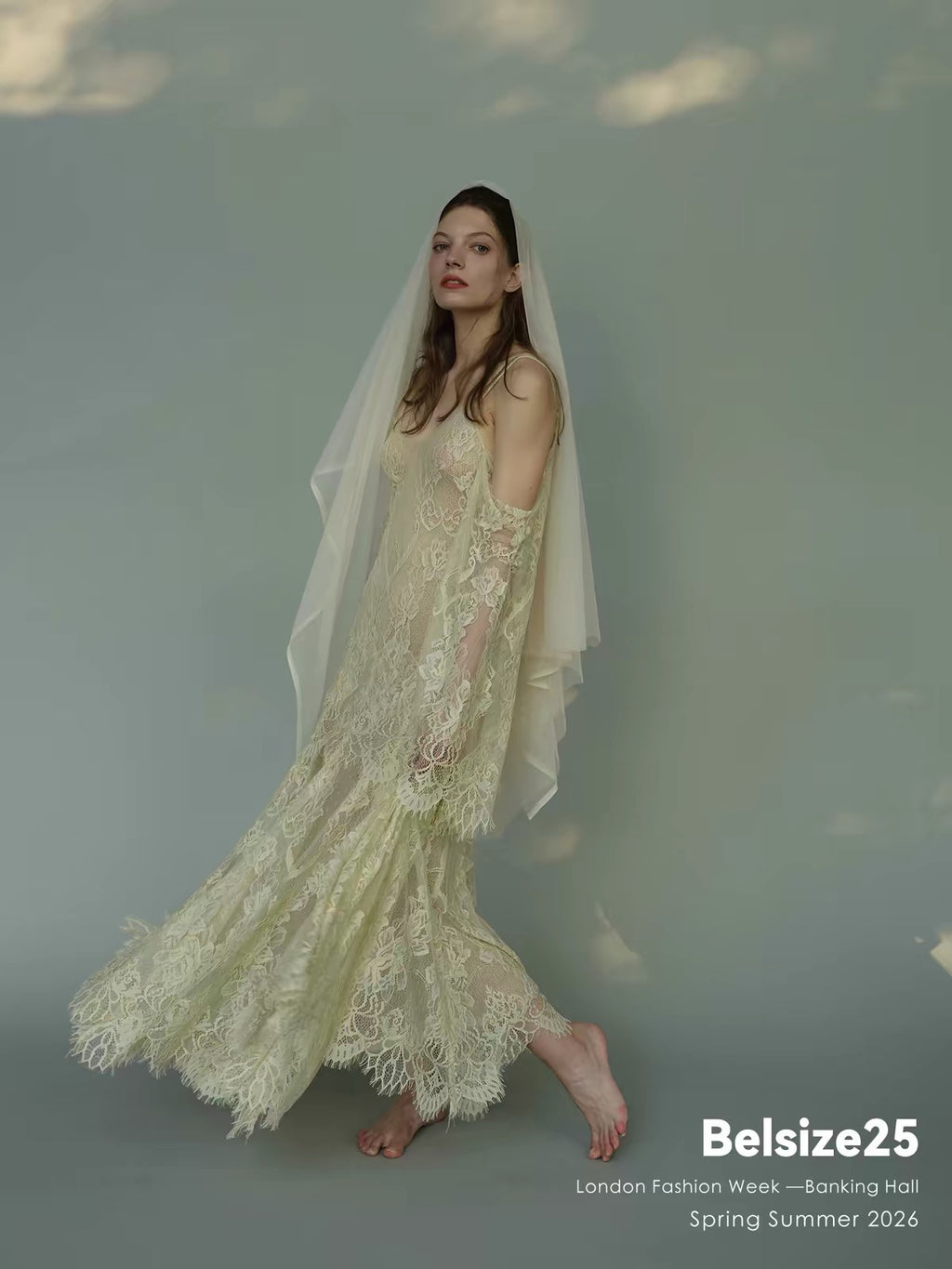 Ivory Lace Maxi Dress with Off-Shoulder Sleeves FREE CAMISOLE INCLUDED