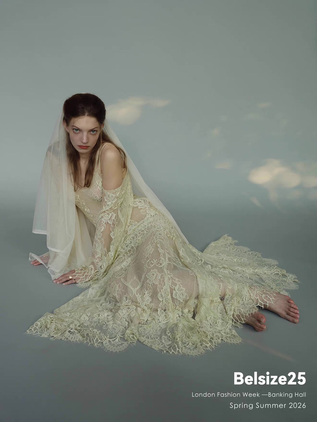 Ivory Lace Maxi Dress with Off-Shoulder Sleeves FREE CAMISOLE INCLUDED