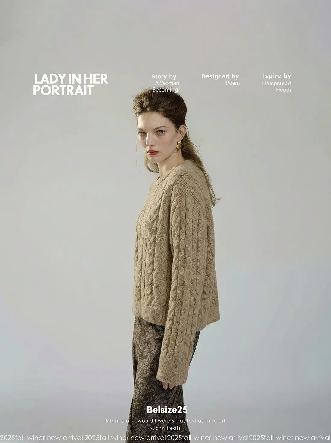 Lavender Cable Knit Asymmetric Jumper