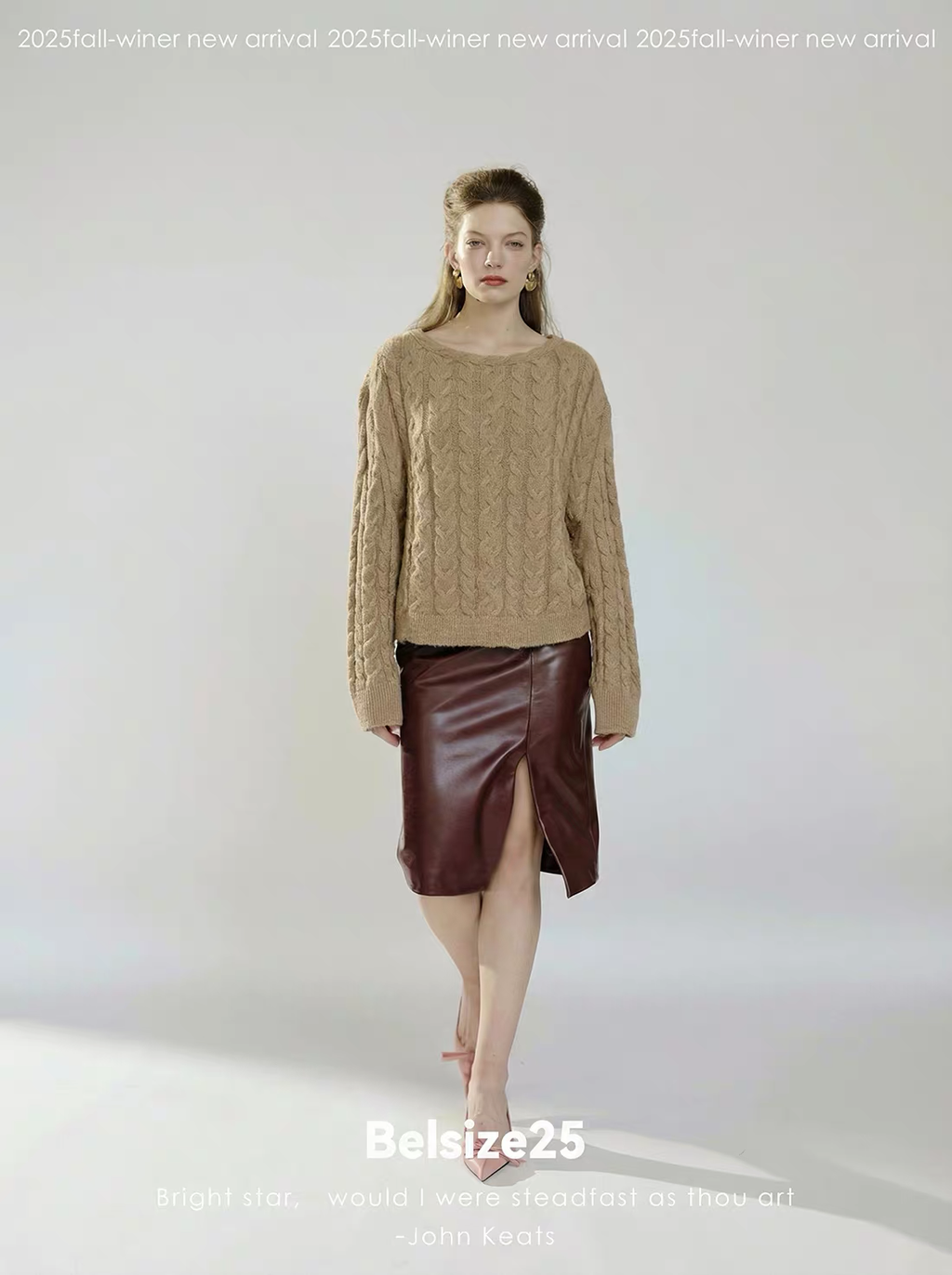 Lavender Cable Knit Asymmetric Jumper