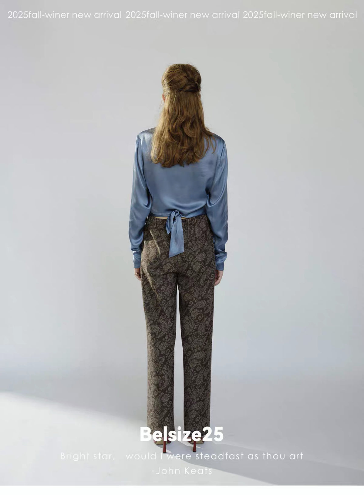 Sage Blue Draped Wrap Top