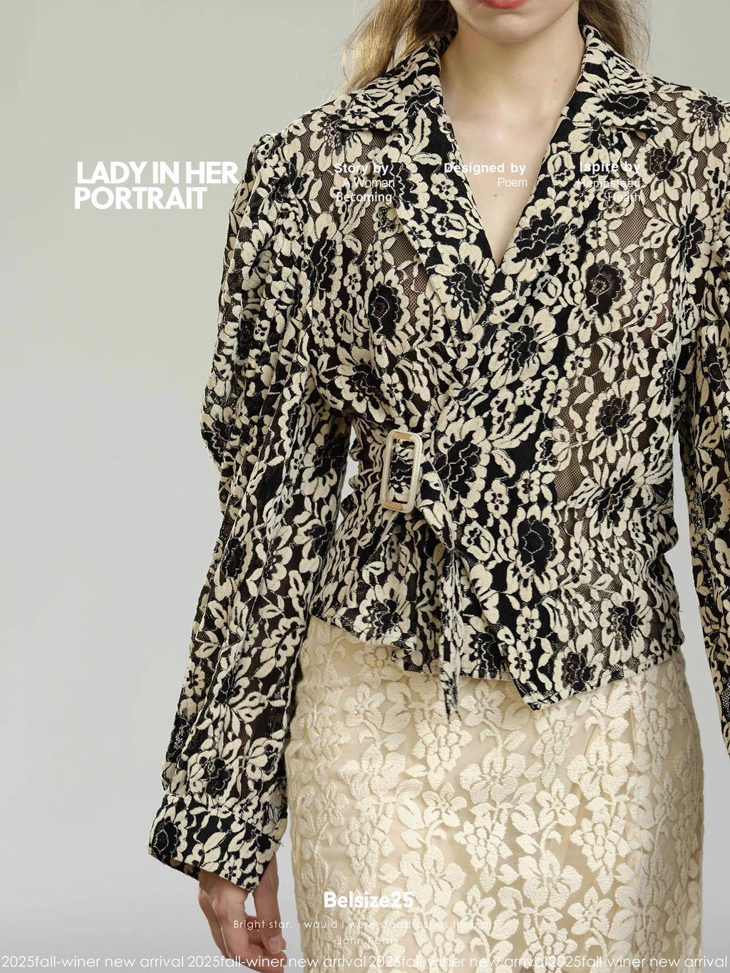 Ivory Floral Lace Mini Skirt