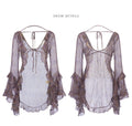 Golden Paisley Puff Sleeve Exclusive Cardigan