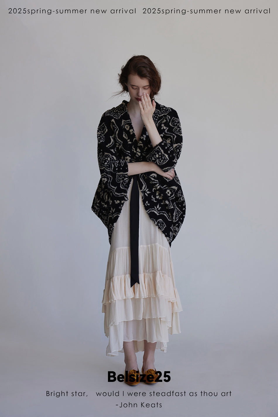 Layers dress Pure mulberry silk halter dress with an intricate hem