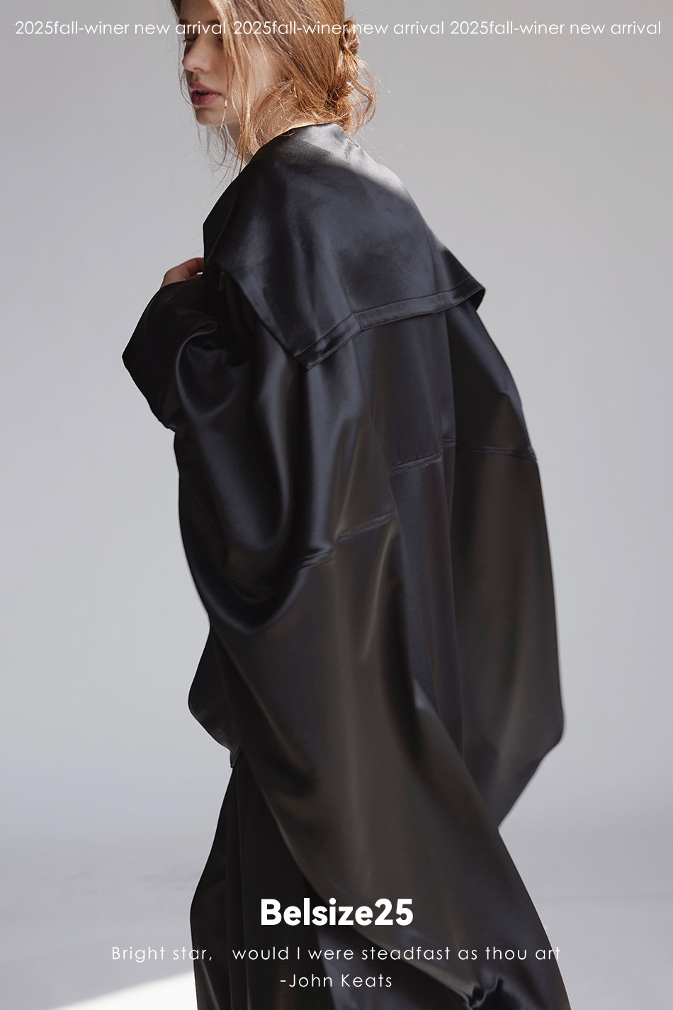 Silent Mode Series Acetic acid oversized liquid trench coat