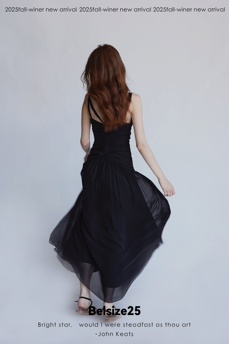 Silent Mode Series Silk resort dress with hand-woven rope floor-length straps
