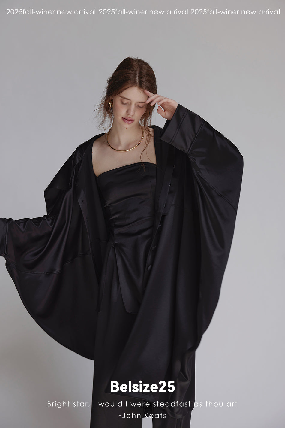 Silent Mode Series Acetic acid oversized liquid trench coat
