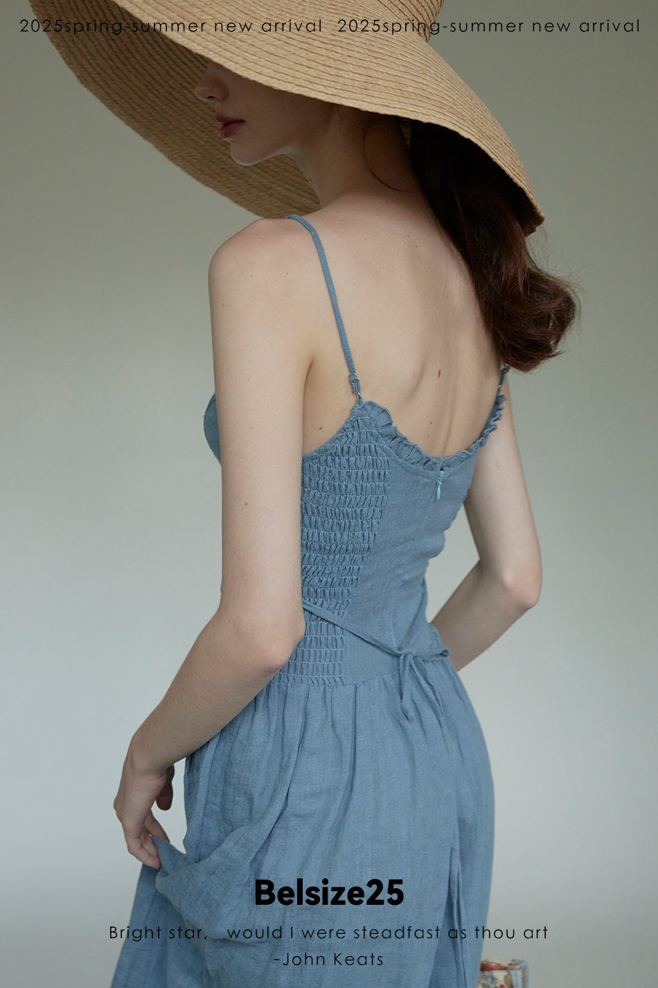 Bluebells dress 100% Flaxseed Enzyme Wash South of France Resort Dress Bluebell Dress