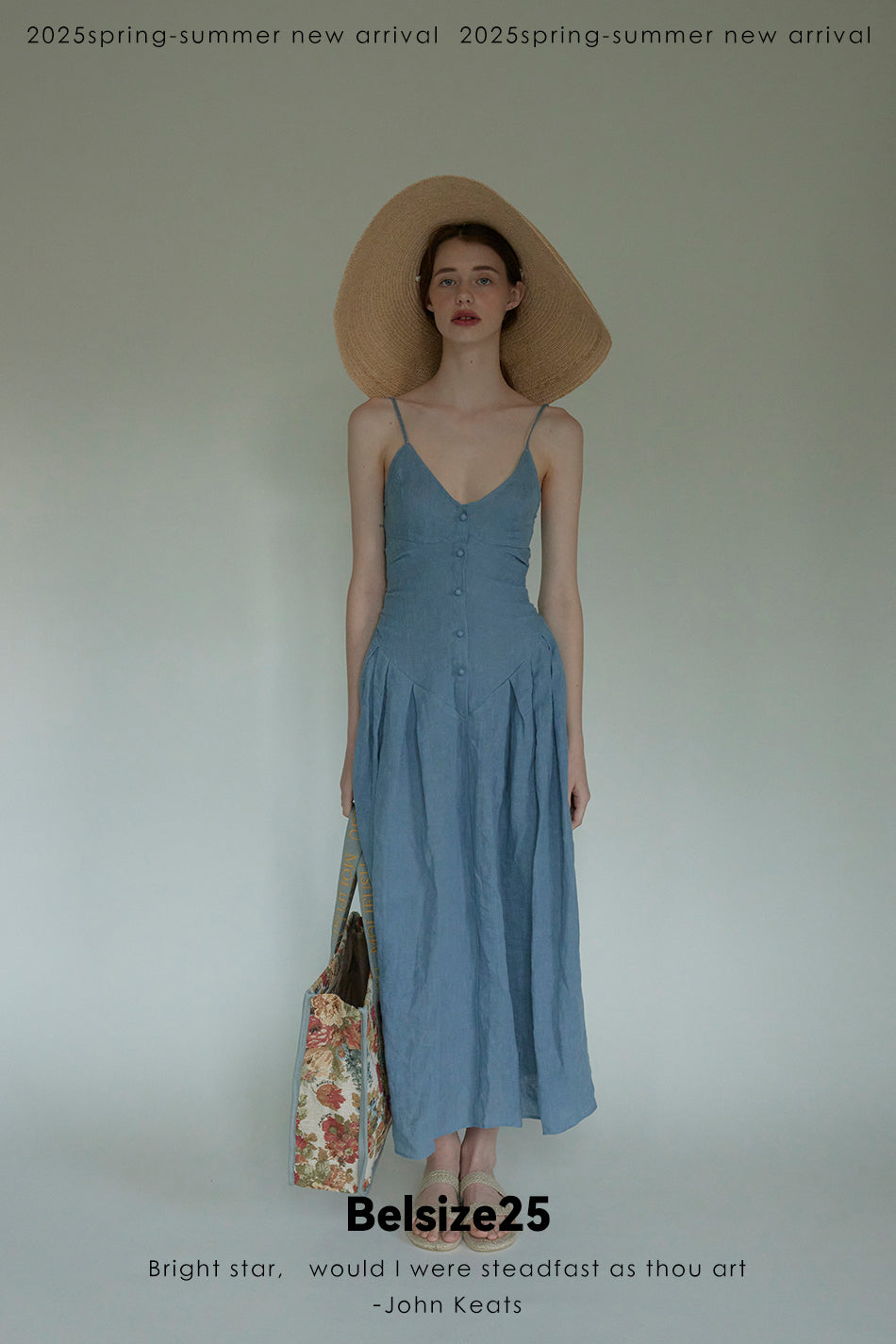 Bluebells dress 100% Flaxseed Enzyme Wash South of France Resort Dress Bluebell Dress