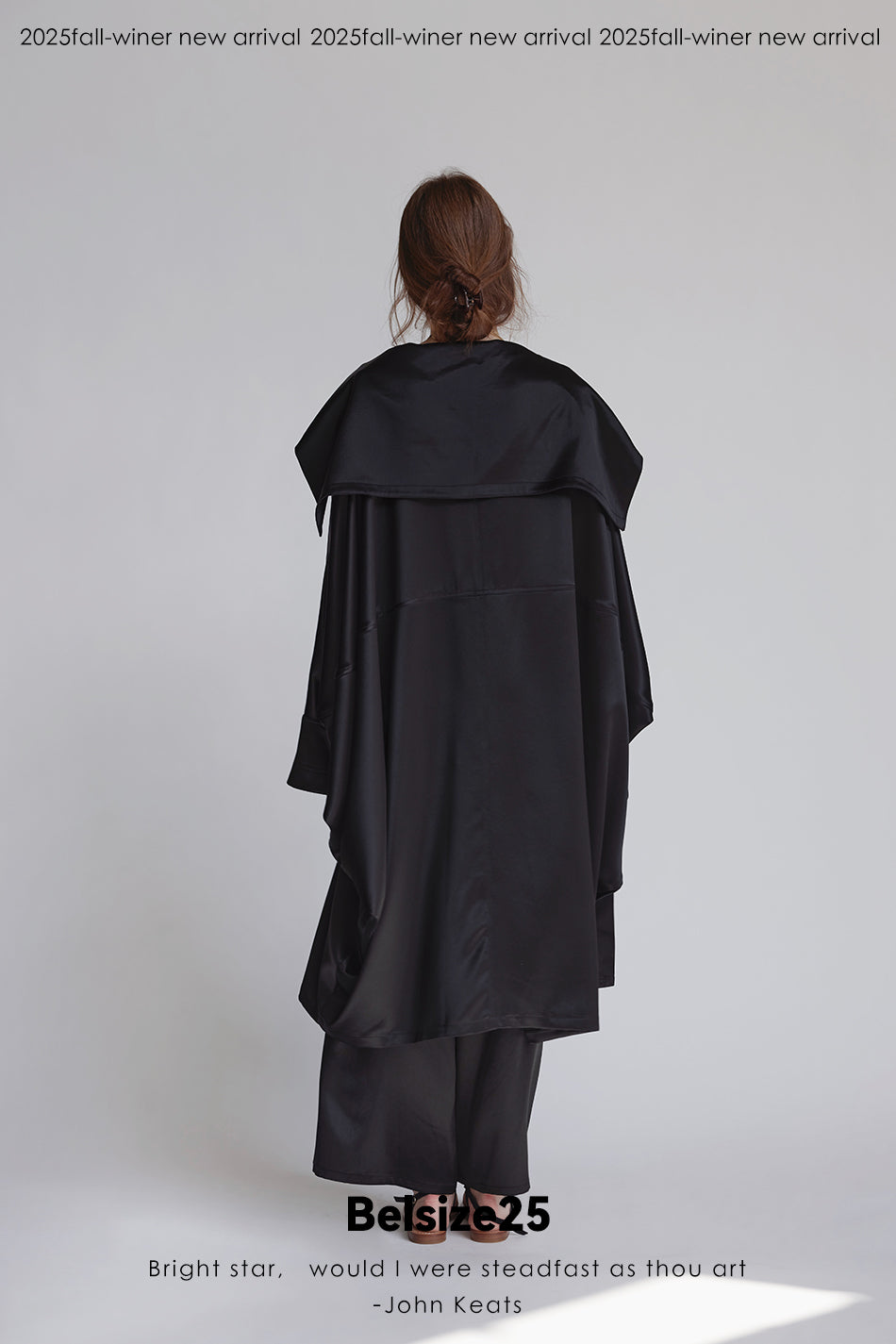 Silent Mode Series Acetic acid oversized liquid trench coat