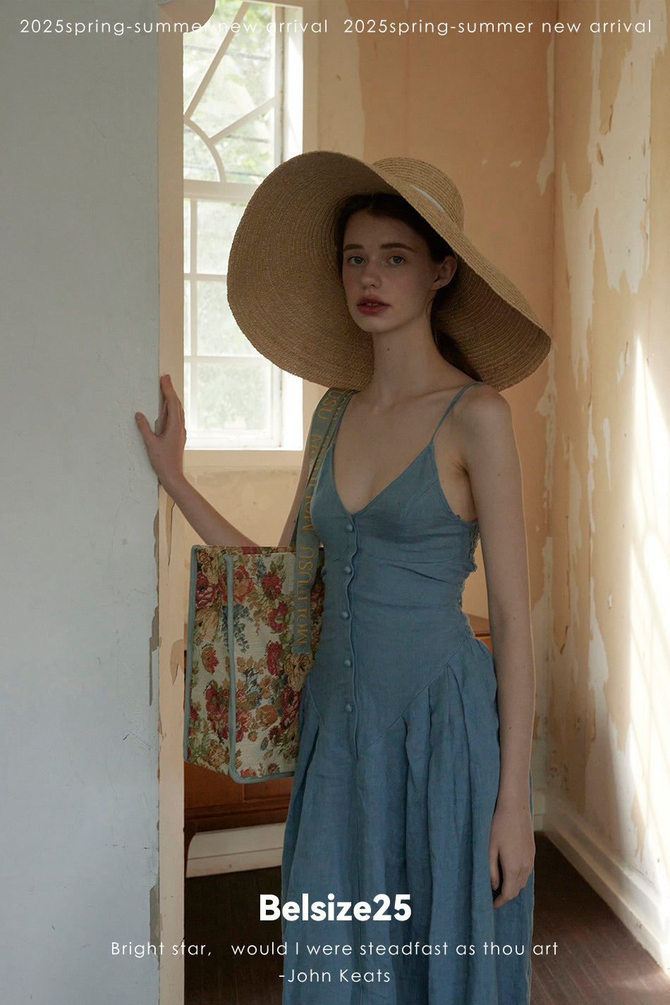 Bluebells dress 100% Flaxseed Enzyme Wash South of France Resort Dress Bluebell Dress