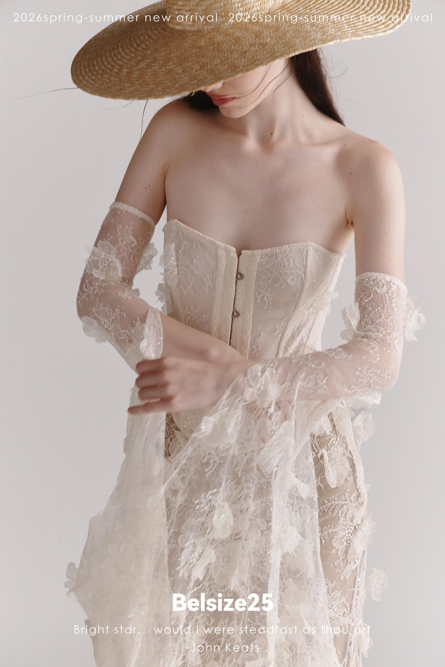 Floral Lace Corset & Sheer Midi Skirt Set with Detachable Sleeves