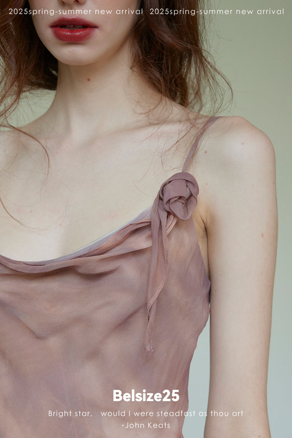 Lumen Printing—Nude Pink Long and short deconstructed slip dress