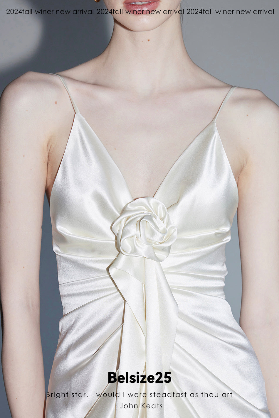 Rosa series—Base dress Acetate draped handmade rose dress