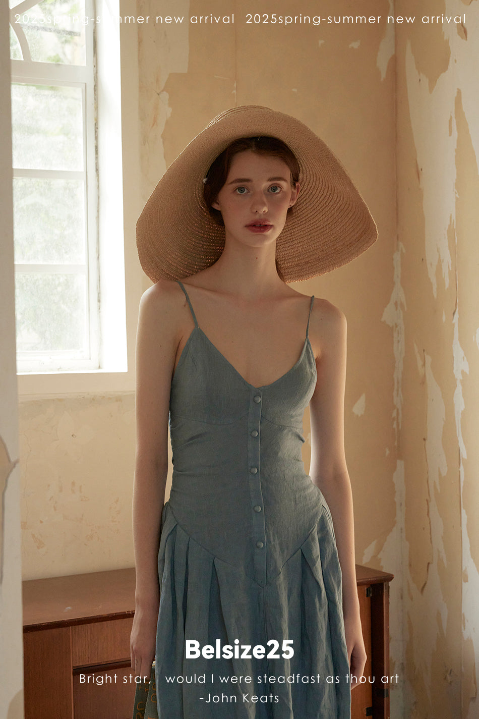 Bluebells dress 100% Flaxseed Enzyme Wash South of France Resort Dress Bluebell Dress