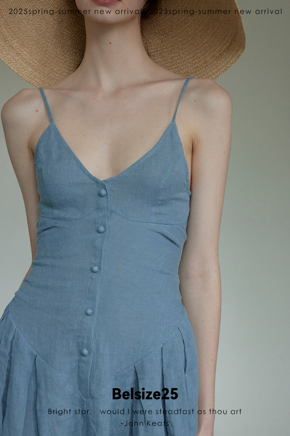 Bluebells dress 100% Flaxseed Enzyme Wash South of France Resort Dress Bluebell Dress