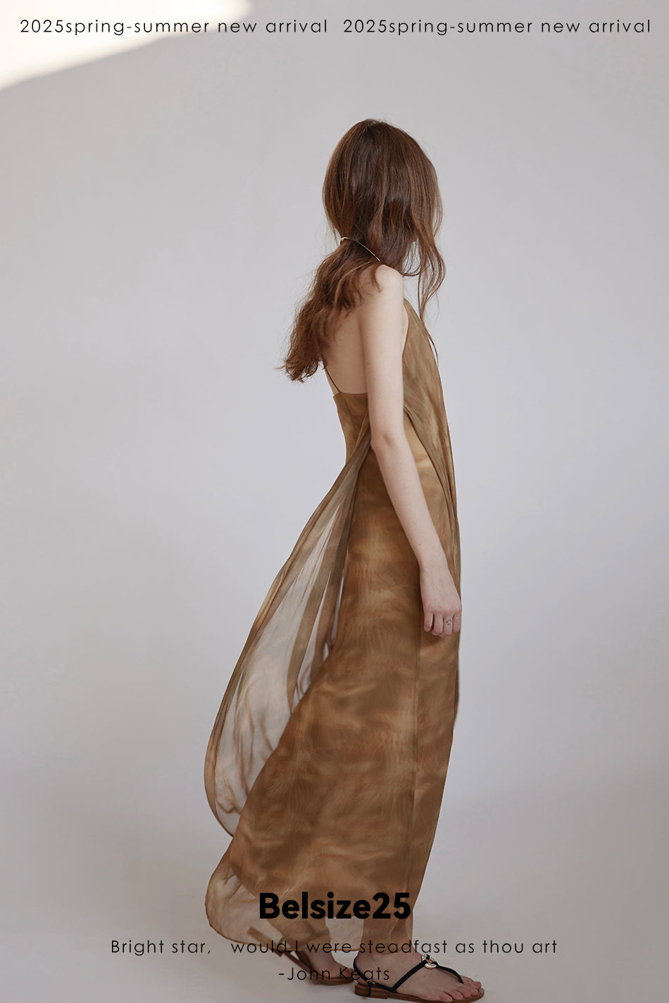 Lumen Printing Smoky Oud draped draped silk exclusive printed resort dress