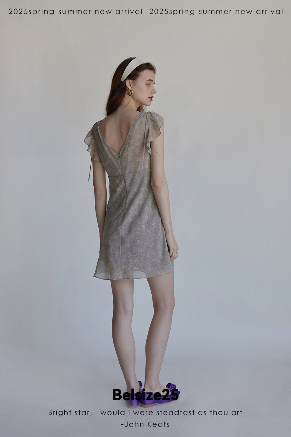 Belsize25 Butterfly dress Butterfly Sleeve Rayon Bias Dress