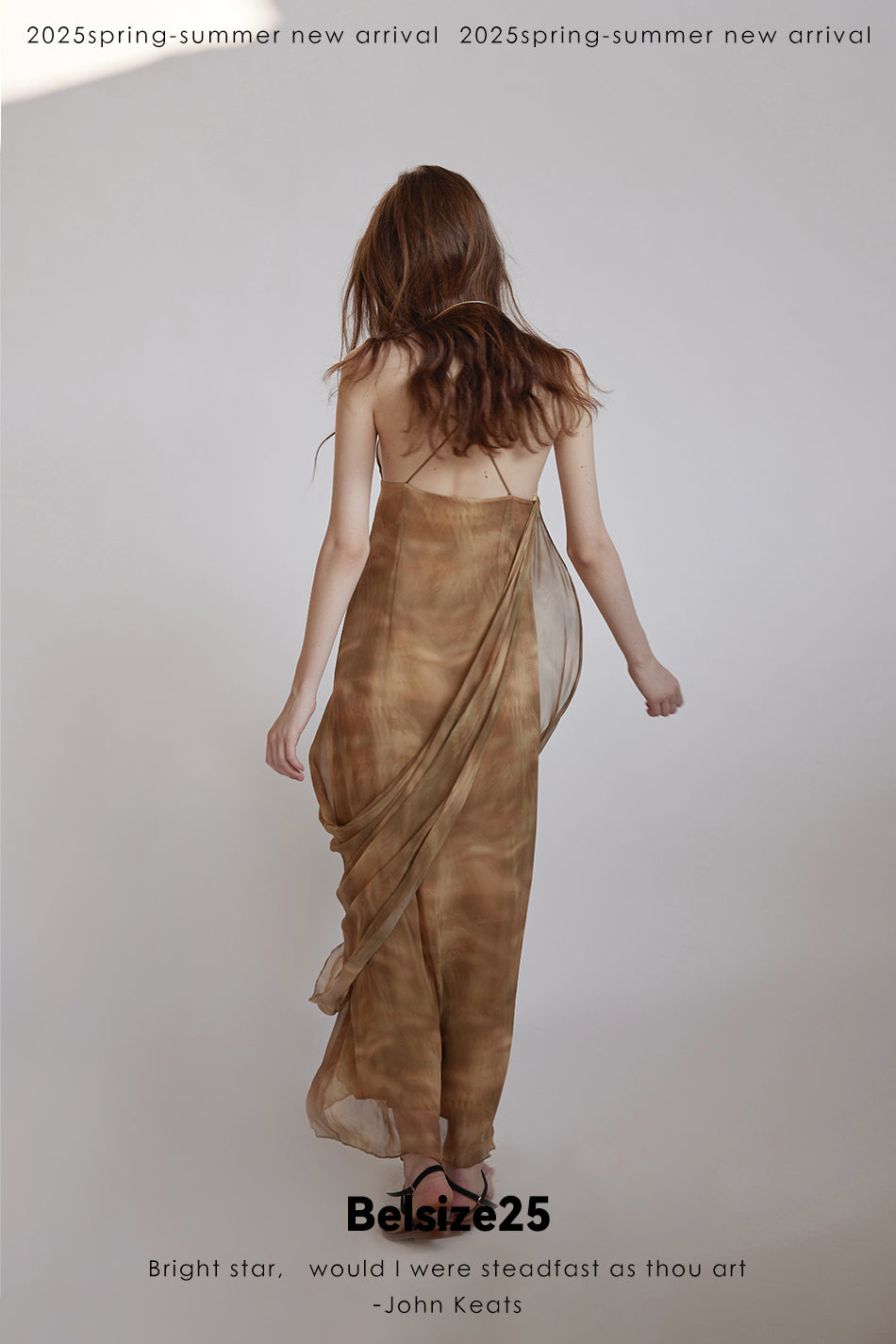 Lumen Printing Smoky Oud draped draped silk exclusive printed resort dress