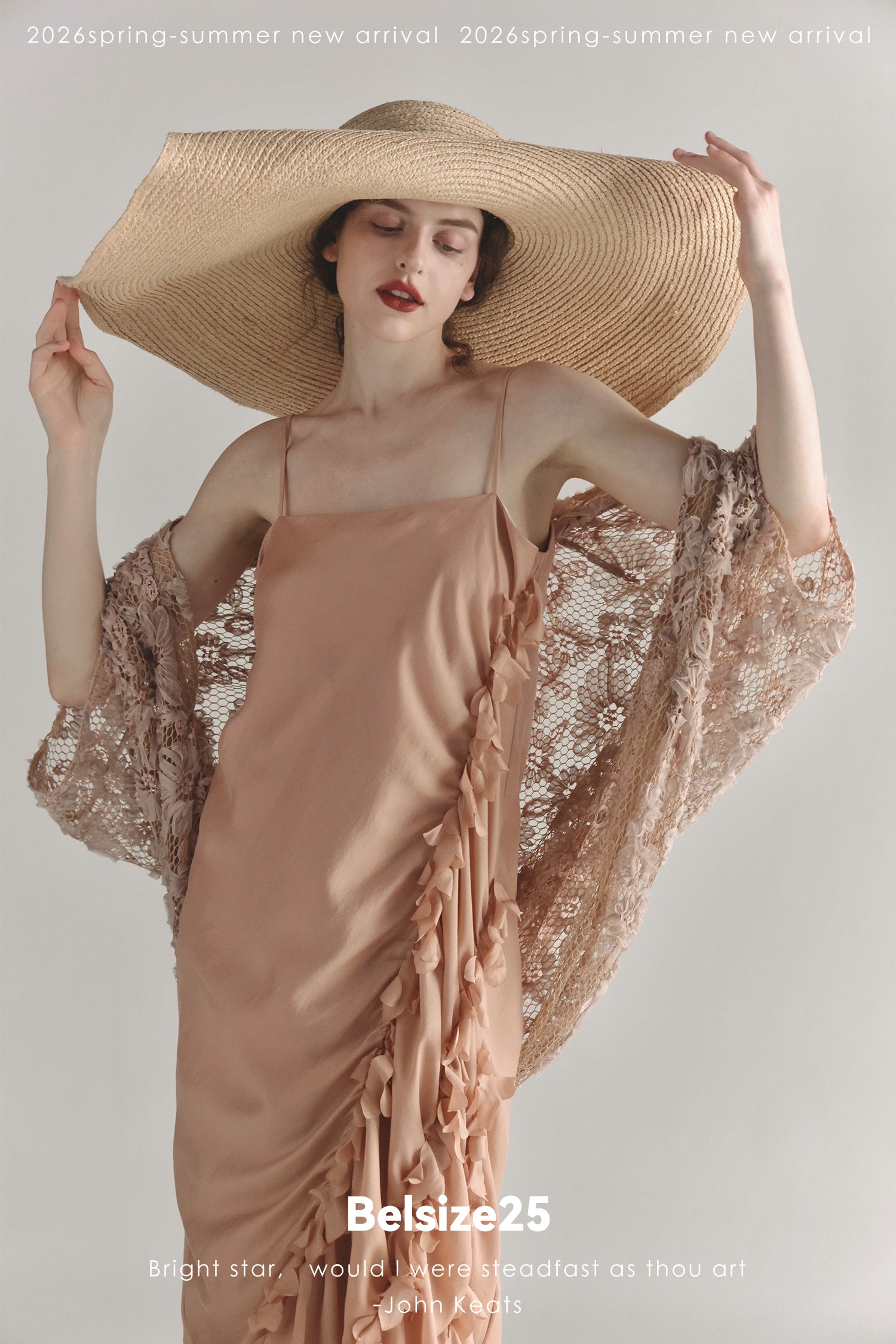 Blush 3D Floral Lace Open-Front Cardigan